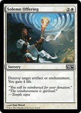 4x Solemn Offering - MTG Magic 2014 M14 - Mint/NM Pack Fresh!