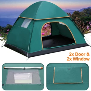 3-4 Personen Zelt Kuppelzelt Sekundenzelt Pop-Up Wurfzelt Camping & Outdoor XXL. - Bild 1 von 18