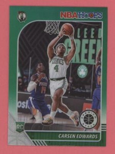 Carsen Edwards 2019-20 Panini NBA Hoops Premium Stock GREEN PRIZM Rookie #227