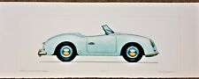 Allan Stephenson Color Etching Signed 1948 Porsche Roadster Prototype Ltd. Ed.