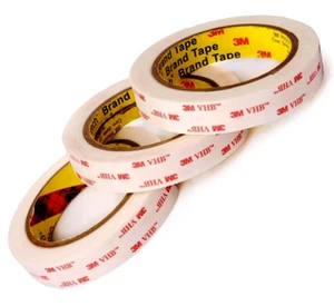 Clear 3M Very High Bond TAPE double sided adhesive rolls - 15mm wide x 1mm thick - Picture 1 of 7