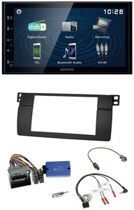 Kenwood 2DIN Bluetooth Lenkrad USB DAB Autoradio für BMW 3er E46 2001-2006 Profi - Bild 1 von 10