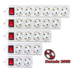 ⭐ Regleta Alargador Base Europeo con Interruptor Schuko Cable 1,5 o 3 metros ⭐ - Imagen 1 de 1