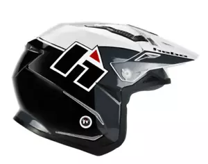 HELMET ZONE 5 D-01 BLACK- WHITE 2023 ADULT TRIAL TRIALS HELMET - Picture 1 of 1