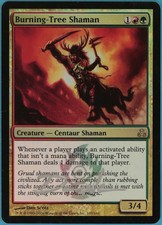 Burning-Tree Shaman FOIL Guildpact PLD Signed MTG CARD (ID# s63643) ABUGames