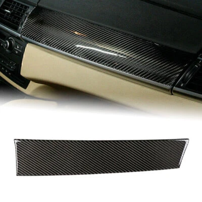 REAL CarbonFiber Dashboard Panel Cover Trim For BMW X5 E70 X6 E71 2008-2013 2012 - Изображение 1 из 4