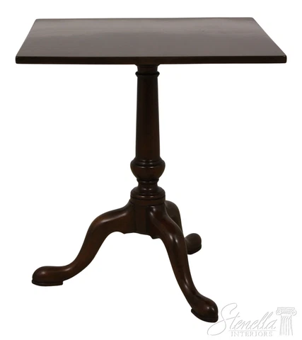 56657EC: KITTINGER Colonial Williamsburg Mahogany Square Lamp Table Cover