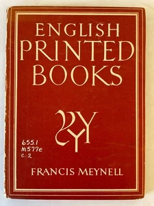 English Printed Books Francis Meynell Published 1946 - Bild 1 von 8