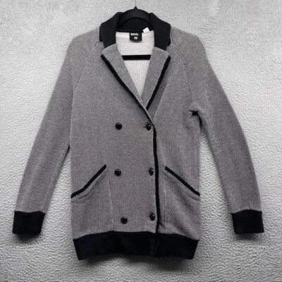 Chaqueta BDG Urban Outfitters Mujer Doble Pecho Gris Tejida Militar Botón Talla S Foto 1 de 4