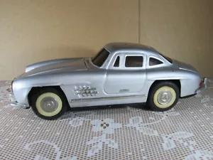 A153 Vintage MF326 Chine Mercedes 300 SL W198 Argenté 1956 Friction Tôle 1:24 - Bild 1 von 8