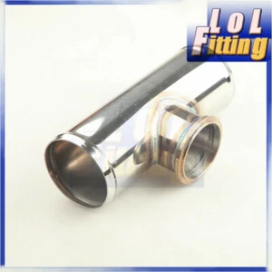 3" OD Stainless Steel Turbo Flange T Pipe For 50mm BOV Blow Off Valve Adapter - Picture 1 of 5