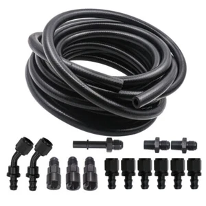 25Ft 3/8 Complete LS SWAP 6AN Injection Fuel Line Kit Hose Fitting EFI Adapter - Picture 1 of 8