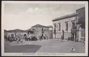cartolina ROCCAVALDINA piazza unberto e palazzo comunale - Picture 1 of 1