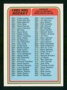 CHECKLISTE 265-396 1984-85 O-PEE-CHEE 1984-85 NO 396 ***UNMARKED*** NRMINT+ 34868 - Bild 1 von 2