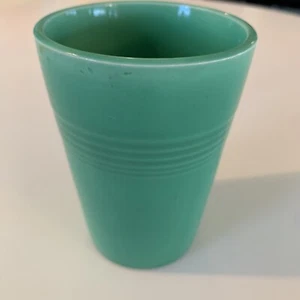 Vintage Fiestaware Juice Tumbler Cup Green Homer Laughlin FIESTA EUC - Picture 1 of 14