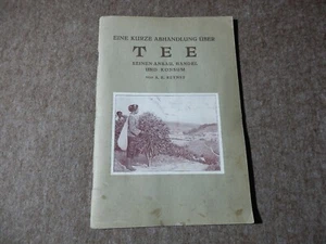 Abhandlg. über Tee TEEANBAU HANDEL Sumatra Java Niederl. Indien - Bild 1 von 7