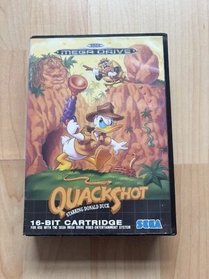 Quackshot Staring Donald Duck Sega Mega Drive - Boxed - Pal - Disney - Image 1 of 4