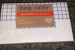 1 Packung Heftklammern 200 Farben & weiß linierte Karteikarten, 3” x 5” (76 mm x 127 mm) - Bild 1 von 5