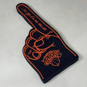 KITH X NEW YORK KNICKS Foam Finger 16.5" x 7.5" Dark Navy / Orange RARE (New) - Picture 1 of 10
