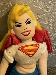 2000 Warner Bros Studio Store SUPERGIRL 11" Bean Baby Plush Toy - Picture 1 of 4