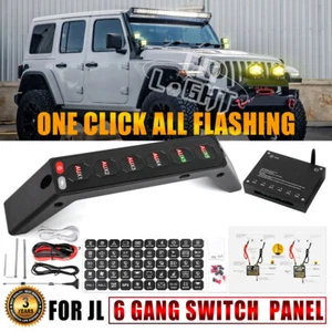 COLIGHT 6 Gang Grab Handle Switch Panel For Jeep Wrangler JL 2018-2023 Gladiator - Bild 1 von 11
