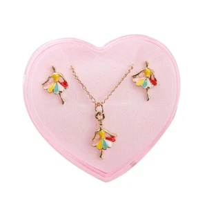 1 Set Necklace Earrings Party Favor Little Girls Earrings Jewelry Set for Gift - Bild 1 von 12