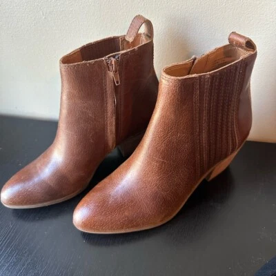 Frye Chelsea Botín en Cuero Marrón Foto 1 de 4