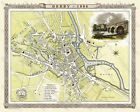 OLD MAP OF DERBY 1806 -  20"x16" PHOTOGRAPHIC PRINT