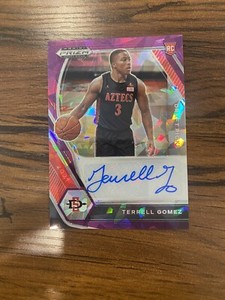 2021-22 Panini Prizm Draft Picks Purple Ice #TGO Terrell Gomez Auto RC # /99