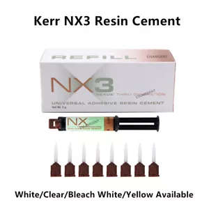 Kerr NX3 Dental Resin Luting Cement Permanent Bonding Adhesive For Crown Veneer - Picture 1 of 11