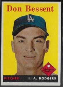 1958 Topps Béisbol Don Bessent #401!  ¡Envío bajo para varios artículos! - Imagen 1 de 2