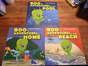 Boo's Adventures - at the pool + At home + At the beach - Paperback bundle - Picture 1 of 8