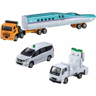 Official TAKARA TOMY Tomica is fun! Shinkansen transport trailer set (3 units) - Image 1 of 4