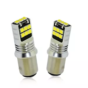 2X 1157 15SMD Flip Chip Projector LED Bulb Backup Reverse Lights RV Camper LED I - Imagen 1 de 6