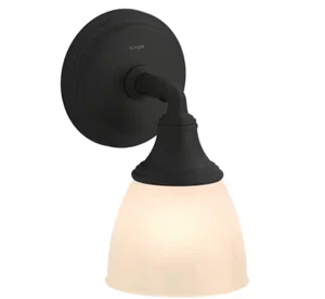 Kohler 10570-BLL Devonshire 1 Light Matte Black Indoor Bathroom Wall Sconce NEW - Picture 1 of 7