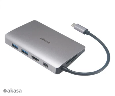 Akasa AK-CBCA16-18BK USB 3.1 Type-C 9 in 1 Dock - Image 1 of 4