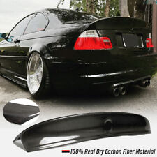 For BMW E46 M3 Couple 1998-2006 100% REAL CARBON Rear Trunk Spoiler Bigger Wing