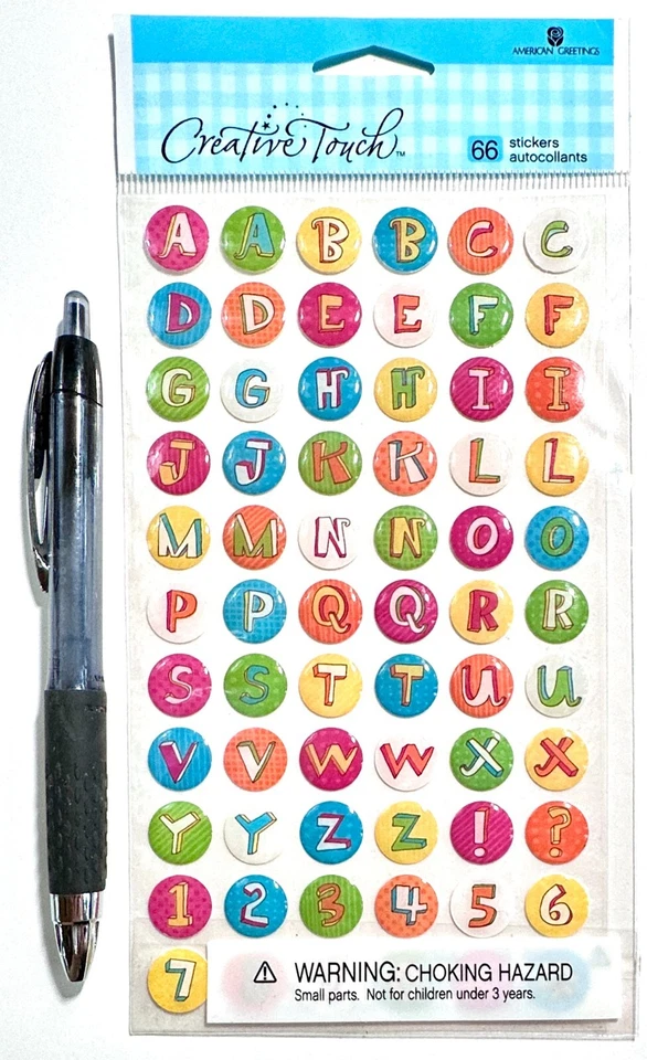 Epoxy Alpha Stickers Scrapbooking Embellishment Card Making American Greetings - Image 1 of 1