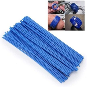1x Pack Wheel Spoke Wraps Spoke Skins Covers Blue Motocross For kawasaki KLX250S - Imagen 1 de 4
