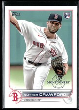 Kutter Crawford 2022 Topps 582 Montgomery Set Foil Stamp RC #645 Boston Red Sox