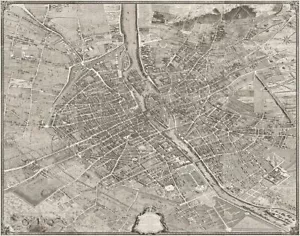 Michel-Etienne Turgot Map of Paris France Detailed 1739 Photo Poster Print XL - Picture 1 of 1