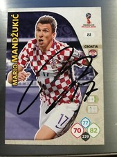 2018 PANINI ADRENALYN XL WORLD CUP MARIO MANDZUKIC CROATIA BAYERN JUVE AUTOGRAPH