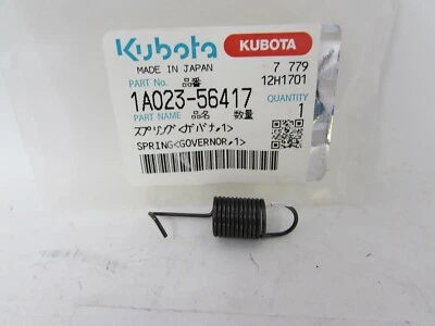 Genuine OEM Kubota Governor Spring 1 and 2 1A023-56417 1A021-56422 D1503 D1703 - Image 1 of 2
