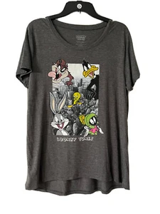 Looney Tunes XXL Women’s Grey T-shirt Blouse  - Picture 1 of 12
