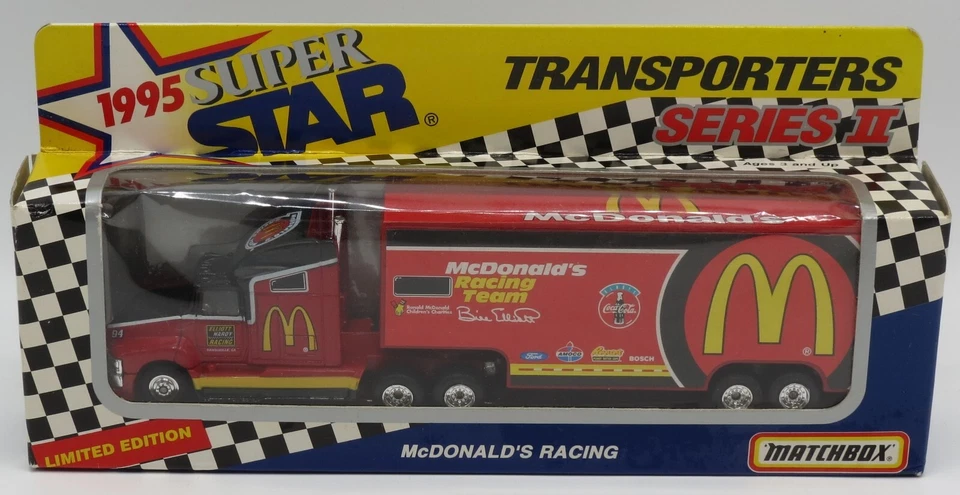1995 Super Star Transporters series II McDonald's racing team die cast car - Image 1 of 4