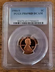 1984-S Proof Lincoln Memorial Cent PCGS PR-69 RD DCAM - Picture 1 of 4
