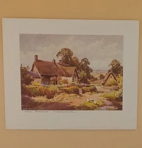 Vintage Xmas Card, 'Near Burford, Oxfordshire' By H. Sylvester Stannard - Used - Picture 1 of 3