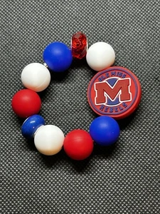 Ole Miss Rebels inspiriert Tasse Anhänger College Universität Becher Handtasche baumelnd neu B - Bild 1 von 2