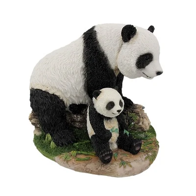 Madre e hijo panda oso estatua bebé animal Foto 1 de 4