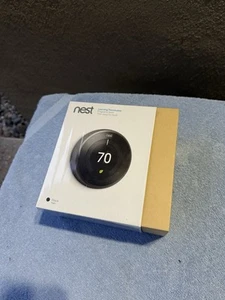 New Google Nest 3rd Gen Learning Thermostat T3016US Matte Black 813917020210 - Picture 1 of 24